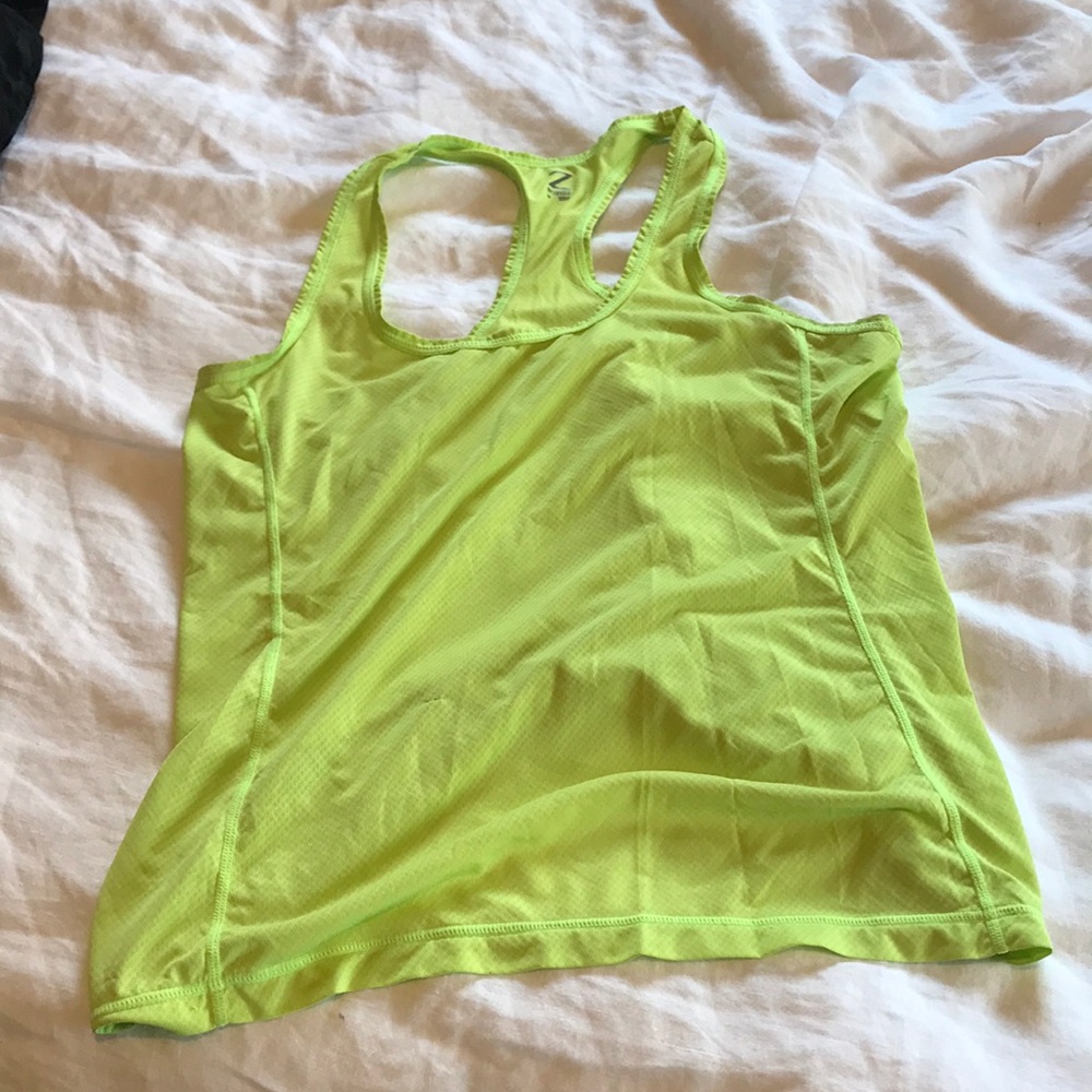 Lime green zella workout tank